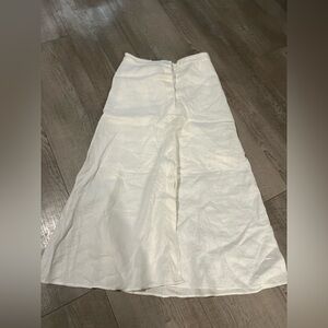 & Other Stories White Maxi Skirt with buttons, size 4
